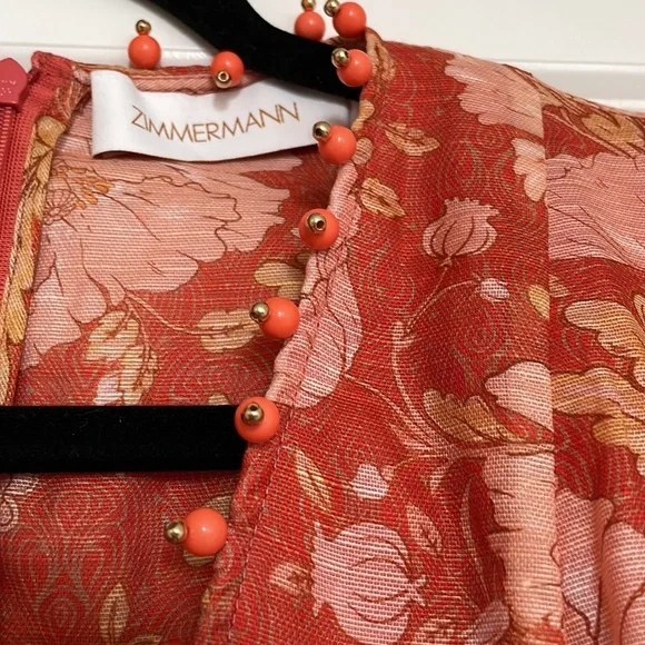 Kaleidoscope belted embellished floral-print linen and silk-blend mini dress - Picture 6 of 10